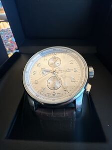 HAMILTON JAZZMASTER MAESTRO H327160 CHRONOGRAPH SILVER DIAL AUTOMATIC WATCH ? 海外 即決