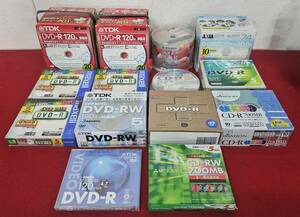 M-7949 【同梱不可】980円～ 未使用品　各種メーカー　記録媒体　まとめ　14点セット　DVD-R/CD-R/DVD-RW/CD-RW　　