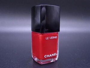 ■美品■ CHANEL シャネル LE VERVIS マニキュア ネイルラッカー ネイルカラー コスメ 化粧品 918 フランボワイヤンス レッド系 DF2739