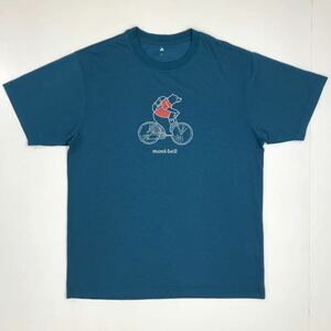 mont-bell モンベル　半袖Tシャツ　イラスト　アウトドア　メンズ　Lサイズ　37-5a