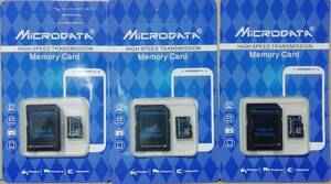 マイクロSDカード　32GB　 3枚　未使用