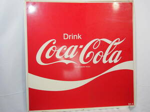【コカ・コーラ】レトロ ブリキ看板 90cm×90cm/Drink COCACOLA 販売促進品 84-4