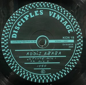 DISCIPLES / Addis Ababa / Bass Theme 10inch Vinyl record W/C (アナログ盤・レコード)