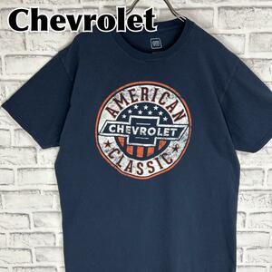 Chevrolet シボレー エンブレム サークルロゴ Tシャツ 半袖 輸入品 春服 夏服 海外古着 企業 会社 車 自動車