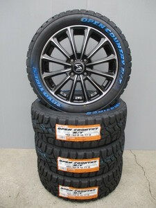 新品4本■トーヨーオープンカントリーR/T■165/60R15 ホワイトレターセット■アゲバンアゲトラハスラーハイゼットエブリーピクシスNバン