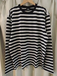 STUSSY ステューシー MULTI COLOR STRIPED CREW ブラック Lサイズ 最新 人気商品 値下げしました！ 