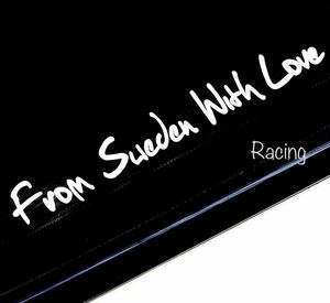 字体2 From Sweden with love レプリカ ステッカー/ rデザイン ポールスター t4 v50 v40 v60 v70 v90 xc40 xc60 xc70 xc90 240 850 940