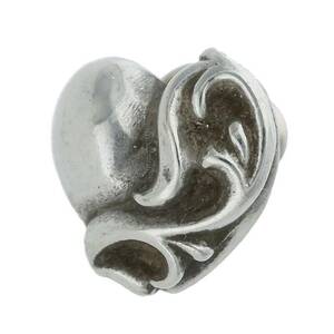 クロムハーツ Chrome Hearts STUD HEART/ハートスタッド シルバーピアス 中古 OS06