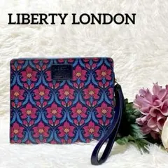 【美品】LIBERTY LONDON 花柄　スクエア　ミニクラッチ　ポーチ