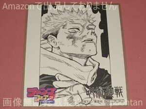 ジャンプフェア in アニメイト 2021 物販購入特典 ミニ色紙 呪術廻戦 虎杖悠仁