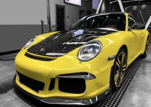 ★ポルシェ991.1 991.2 981 718 997 987用 GT2RSタイプフォージドカーボンボンネット エンジンフード カレラ テック アート 鍛造カーボン