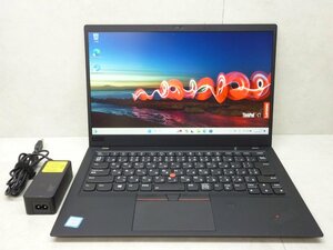 ☆1円☆第8世代☆Lenovo.Thinkpad.X1CARBON.20KG-A001JP☆Core i5 1.60GHz/8GB/SSD256GB/高解像度/無線/カメラ/Office/Win11 DtoD領域☆