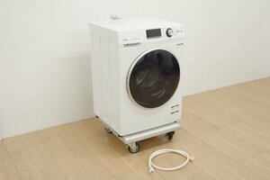 展示品 設置のみ未使用 AQUA アクア ドラム式 全自動 洗濯機 AQW-FV800E 洗濯8kg 2018年製 100V 通電確認済 ホワイト 白 左開き