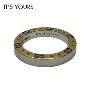 中古/ GUCCI グッチ ステンレススチール K18YG リング・指輪 8.5号 アイコン コンビ レディース 20508050