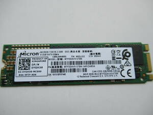 ★☆1円 ～スタート☆Micron MICRON 1100 M.2 2280 SSD 512GB SATA 使用時間:1410H☆★