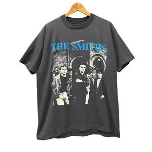 80s The Smiths バンド プリント Tシャツ XL 黒 USA製 80年代 ヴィンテージ スミス モリッシー ロックT バンT アメリカ製