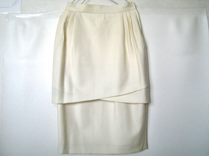 ebeyer スカート イタリア製 【本物】 上品なアイボリーのスカート