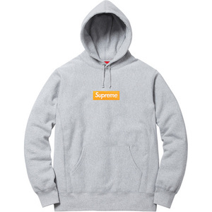 Supreme 17FW Box Logo Hooded Sweatshirt Heather Grey M シュプリーム ボックスロゴ フーディ ヘザーグレー 杢灰 サイズM 新品未使用