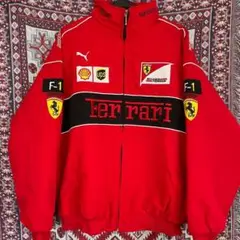 新品✨Ferrari アウター メンズ レーシングジャケット風 非公式 レッド