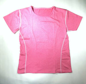 新品　レディース ヨガウェア　ピンク　XLサイズ　Tシャツ ヨガシャツ 半袖 トレーニング スポーツ フィットネスウェア インポート