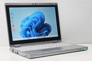 1円スタート ノートパソコン 2in1PC Windows11 WPS office搭載 Panasonic レッツノート CF-RZ6 第7世代 Core i5 SSD256GB メモリ8GB