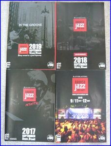 ライブパンフレット　中州Jazz 2015,2017.2018,2019の４冊　中古