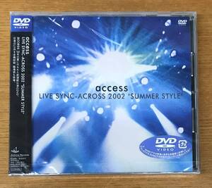 新品未開封DVD☆access..LIVE SYNC-ACROSS 2002“SUMMER STYLE”LIVE at NIPPON BUDOKAN（2003/03/19）/.＜ ESBL9097＞；