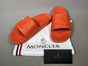 新品 本物 モンクレール MONCLER サンダル 43 BASILE オレンジ ビーチ シューズ 靴 イタリア製