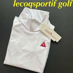 【M】新品定価16500円/lecoqsportif/ルコックスポティッフ/ルコックゴルフ/女性/春夏/ストレッチ/長袖シャツ/ゴルフシャツ/ロゴ/白