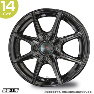 〔4本セット〕ホイール 共豊 KYOHO ザイン EK 14インチ 4.5J +45 4-100 ソリッドブラック 4本 SEIN EK アルト