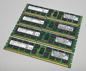 1866MHz 16GB 4枚組 合計 64GB MacPro用メモリー 2013 モデル用 240pin DDR3 14900R RDIMM 2009 2010 2012 Z620 Z820 動作確認済 #1118C