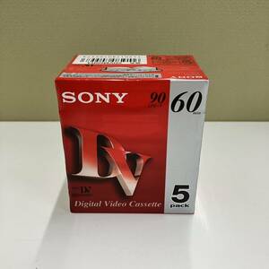 【新品未使用】SONY Digital Video Cassette 5本組 ソニー デジタルビデオ カセット 60分 90LPモード ミニDV