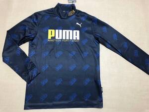 送料無料◆新品◆プーマ ゴルフ AOP 長袖 モックネックシャツ◆(M)◆539369-02◆PUMA GOLF