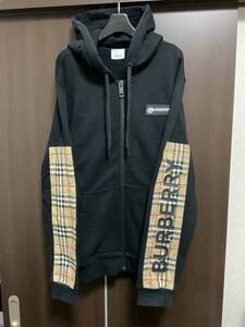 BURBERRY LONDON ENGLAND　ノバチェック切替　ジップパーカー　 リカルドティッシ　