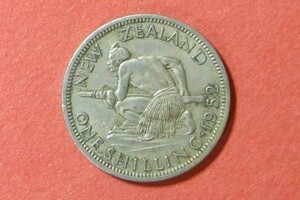ニュージーランド　1シリング　1952年　23.5mm　コイン 硬貨