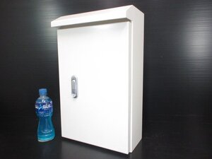 L074■鉄製 屋外用 配電盤 キャビネット / 幅300x奥行180x高さ500mm /