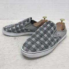 ゆ113★ VANS スリッポン クロッグ シューズ シルバーグレー