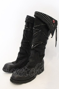 KMRii / Crush Jet Boots CUSTOM ブーツ ブラック O-24-12-29-089-KM-sho-YM-OS