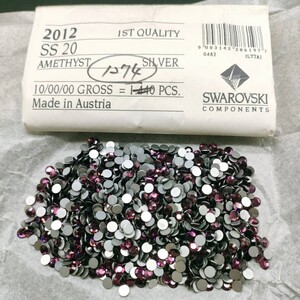 ☆ほぼ未使用 SWAROVSKI スワロフスキー ヴィンテージ ルース 2012 20SS 10gross Amethyst アメジスト 裸石 グルーデコ R-344