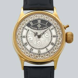 アンティーク Marriage watch Patek Philippe 懐中時計をアレンジした 40mmのメンズ腕時計 半年保証 手巻き スケルトン 