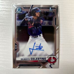 2021 Bowman Chrome Gilberto Celestino auto