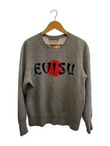 EVISU◆SWEATSHIRT HINOMARU EVISU PRINT/スウェット/44/コットン/グレー