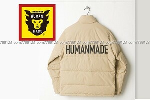 新品７万◎HUMAN MADE◎メンズS◎BEAMS購入 ダウン ロゴ ジャケット ヒューマンメイド エイプNIGOアウター コート ビームス