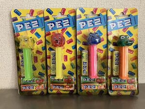 PEZ ペッツ クリスタルレインボーアニマルフィギュア 当時物 コレクション 未開封品　4体セット