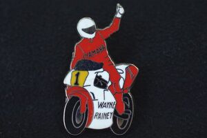 ☆ MOTO GP ピンバッジ YAMAHA ウェインレイニー ヤマハ YZR500 rcitys w25mm