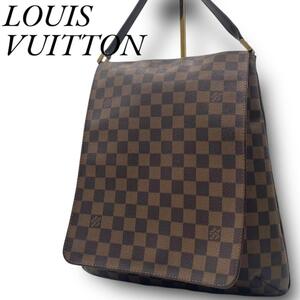 美品 LOUIS VUITTON ルイヴィトン ダミエ ミュゼットサルサ ロング