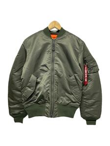 ALPHA INDUSTRIES◆フライトジャケット/XL/ナイロン/KHK/無地/20004-476