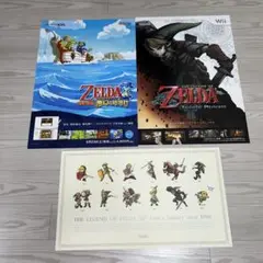 ゼルダの伝説　ポスター3枚組セット　クラブニンテンドー