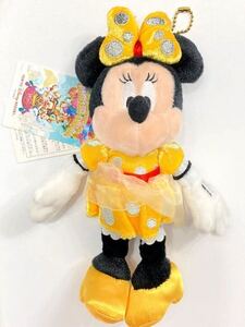 新品　タグ付 ディズニーランド　TDL 30周年　Happiness goes on ハピネス　フィナーレ　金コス　ぬいぐるみバッジ　30ロゴ 入り　ミニー