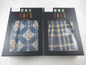 新品即決！ ■ダックス　DAKS　高級トランクス　日本製　2枚組　綿100％ 　M 　定価7260円　やわらかウエスト　タケオキクチ同様アズ①